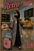 Pleated Chiffon Abaya