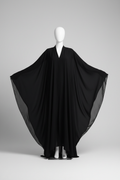 Butterfly Abaya in Black - Full length mannequin shot